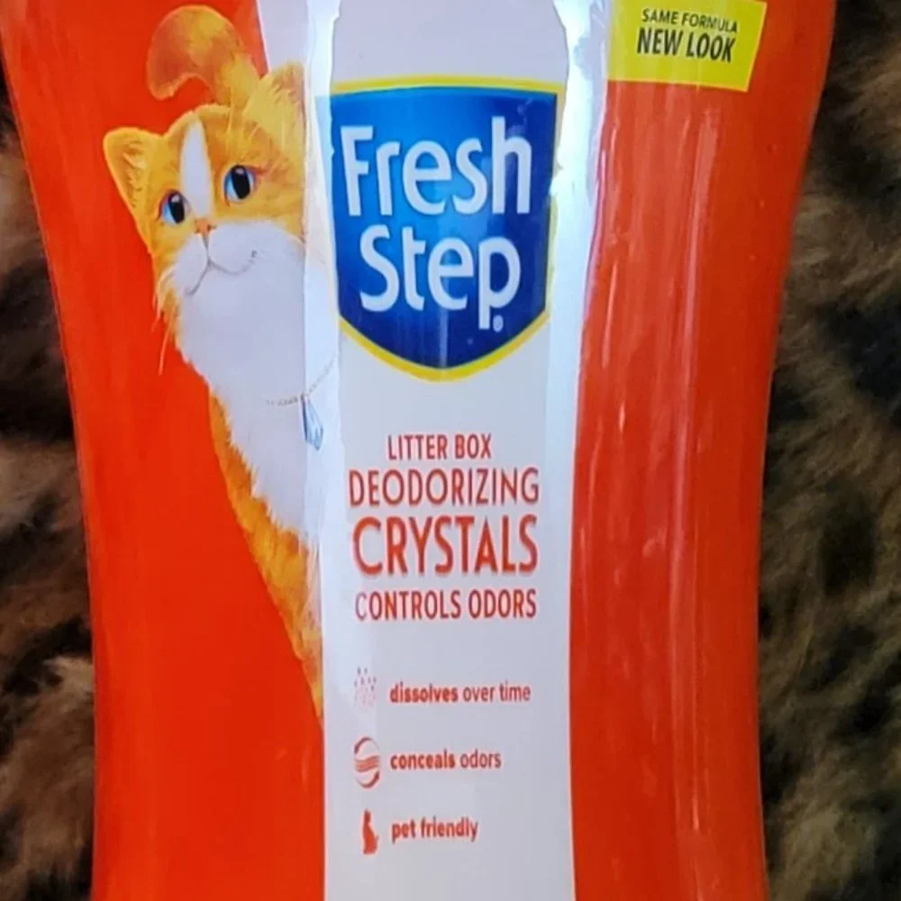 Fresh step cat deodorizing litter box crystals 15 oz Summer Breeze New!